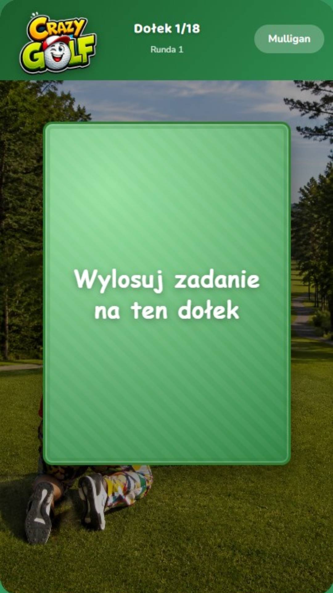 Losowanie zadania Crazy Golf