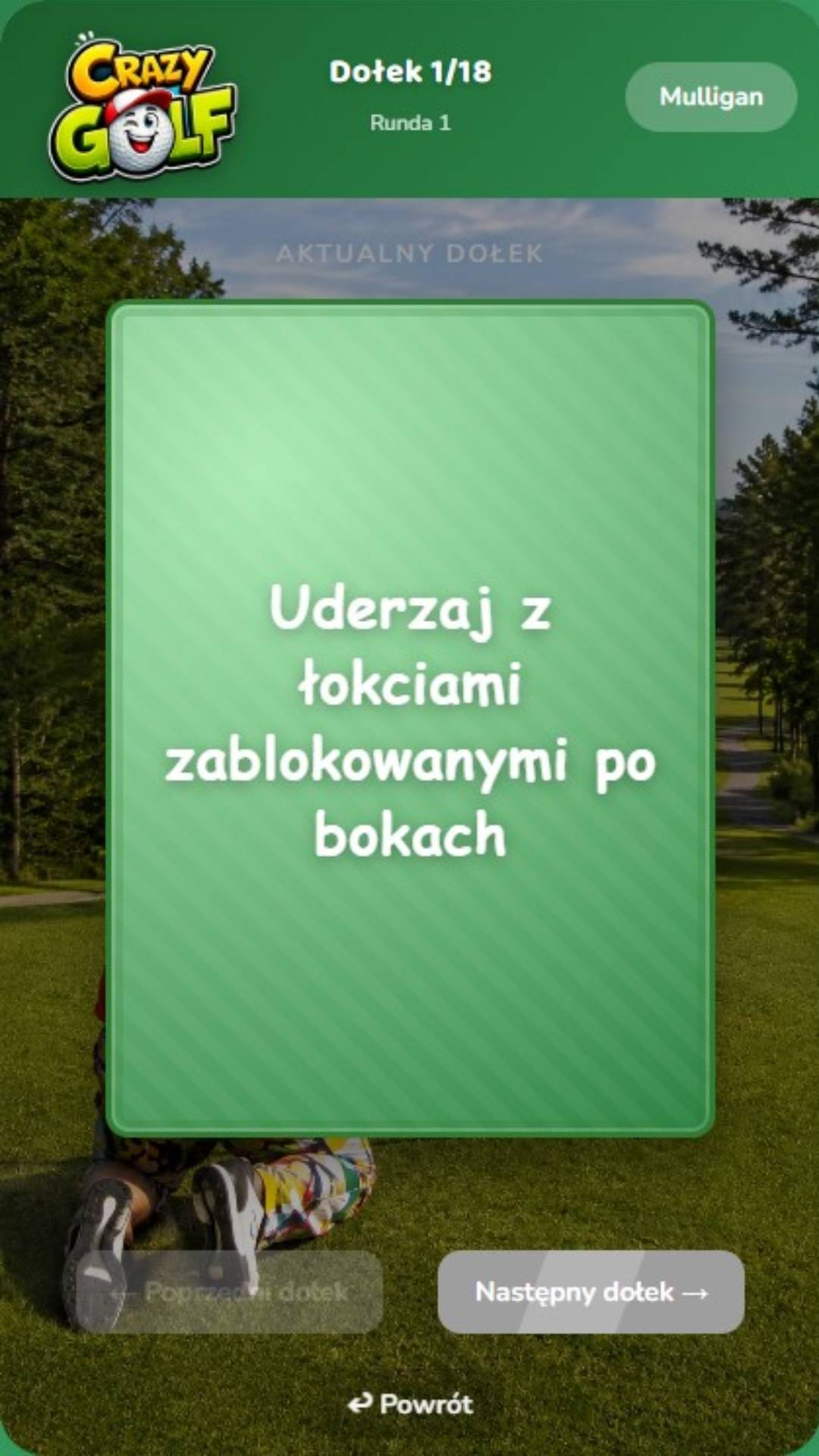 Zadanie Crazy Golf